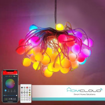 Catena 66 Sfere luminose Smart RGB-IC Wi-Fi + Bluetooth 10M IP65 HY-G10M