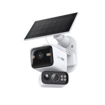 Tapo Kit videocamera di sicurezza outdoor motorizzata con doppio obiettivo e pannello solare 2K+2K IP65 TP-TC93DKIT