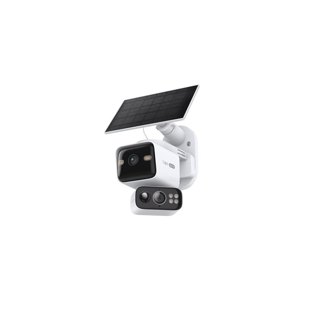 Tapo Kit videocamera di sicurezza outdoor motorizzata con doppio obiettivo e pannello solare 2K+2K IP65 TP-TC93DKIT