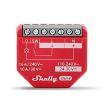 Shelly 1PM Gen4 - Smart Relay 16A AC/DC WiFi/BT/Matter/Zigbee PM SH-S1PMG4