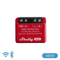 Shelly Mini 1PM Gen3 - Smart Relay 8A AC WiFi/BT/Matter + PM SH-MINI1PMG3