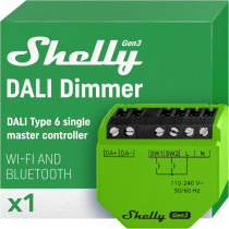 Shelly DALI Dimmer Gen3 WiFi/BT/Matter - Rete di Luci DALI - Master Controller SH-DALIDIMG3