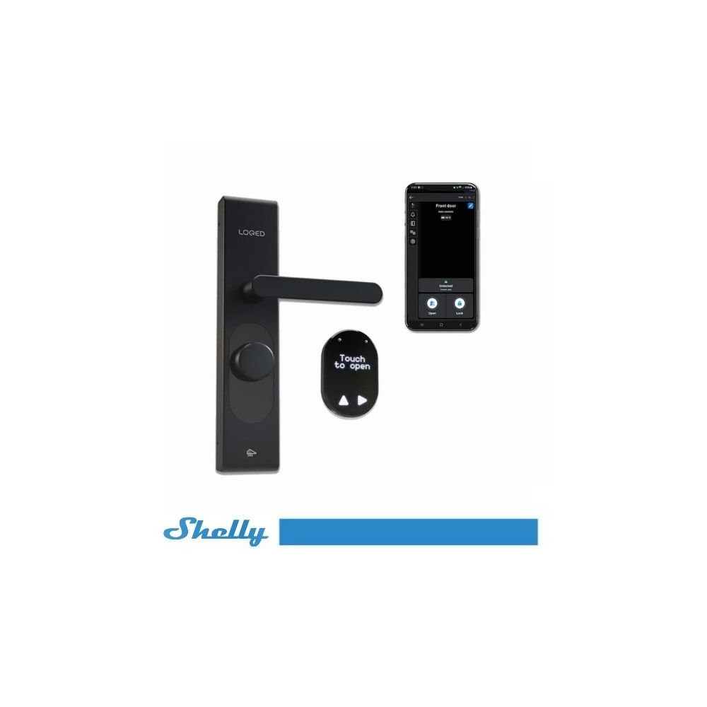 Shelly Loqed Smart Lock Black - Serratura Intelligente Touch SH-LOQSL