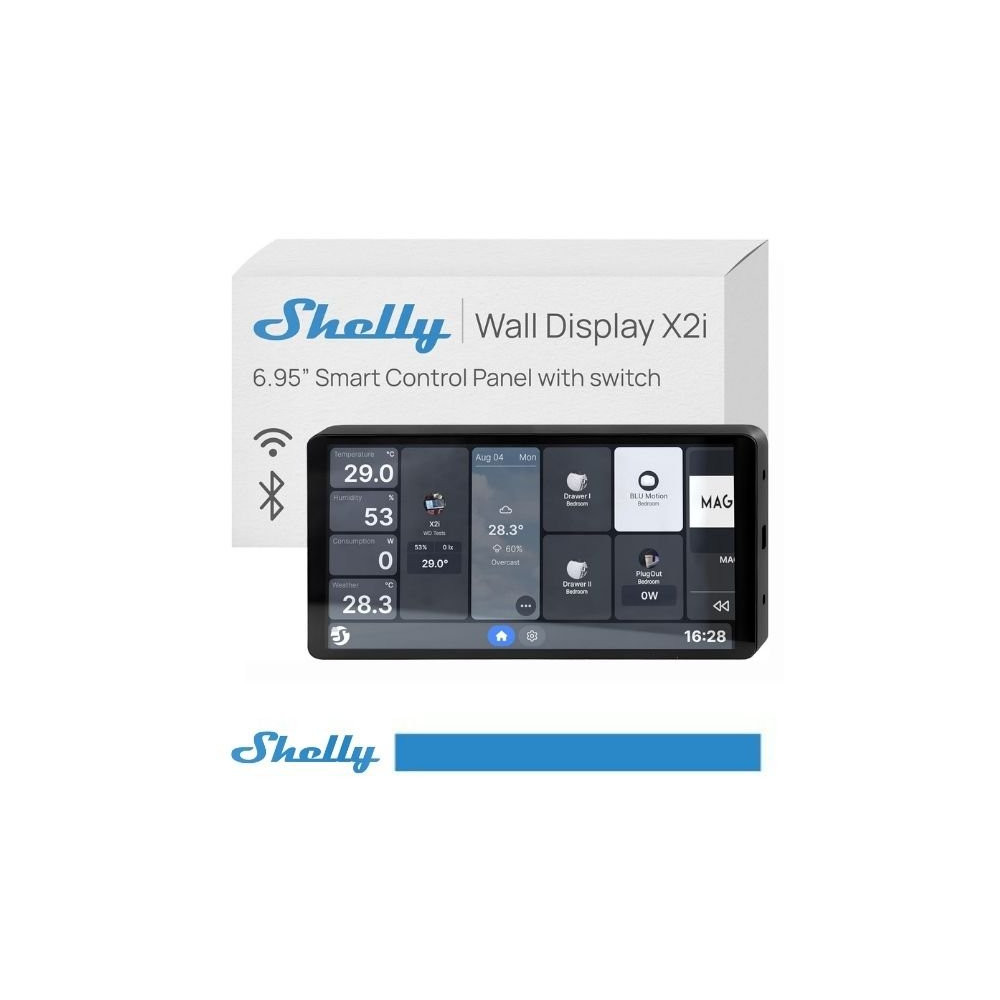 Shelly Wall Display X2i Nero - 6.9" SH-WALLBKITX2I
