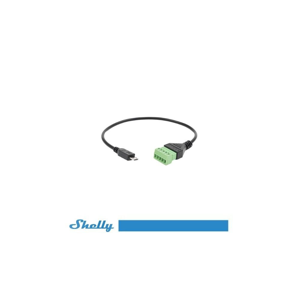 Shelly Terminale Micro USB per 5 sensori cablati - Compatibile con The Pill SH-TERUSB