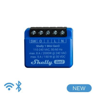 Shelly Mini 1 Gen3 - Smart Relay contatto pulito 8A AC/DC WiFi/BT/Matter SH-MINI1G3
