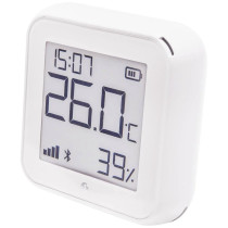 Shelly Sensore Temperat&Umid Wi-Fi + Bluet con display Gen3 Bianco SH-PHTGEN3