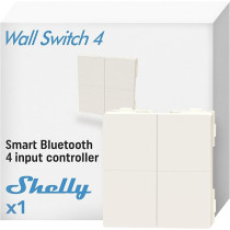 Shelly BLU Wall Switch 4 (Stand Alone) - Pulsante a muro Bluetooth 4 tasti SH-BWS4