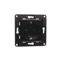 Shelly Wall Socket 1, Presa a muro EU/Schuko Nera SH-WS1B