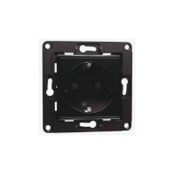 Shelly Wall Socket 1, Presa a muro EU/Schuko Nera SH-WS1B