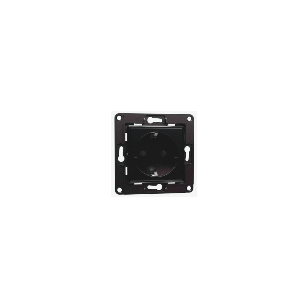 Shelly Wall Socket 1, Presa a muro EU/Schuko Nera SH-WS1B