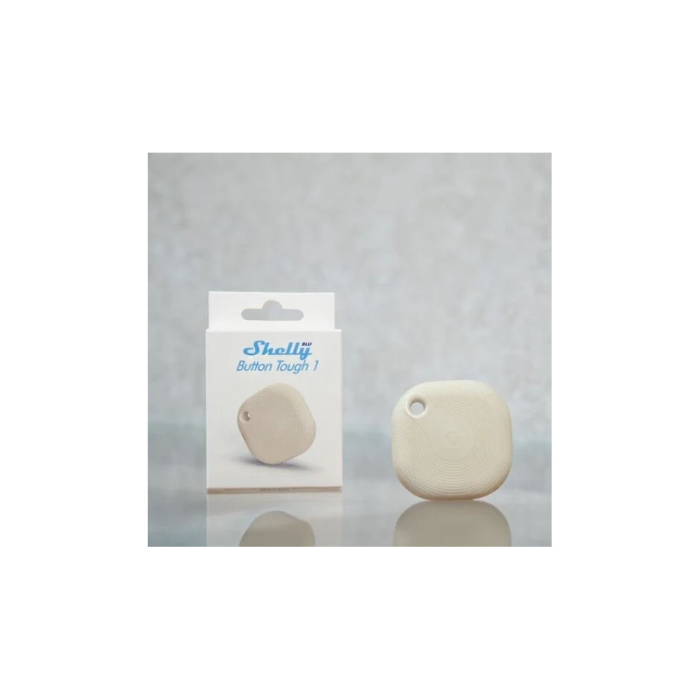 Shelly BLU Button Tough 1 Ivory - Pulsante Smart Bluetooth IP54 Bianco SH-BBT1W