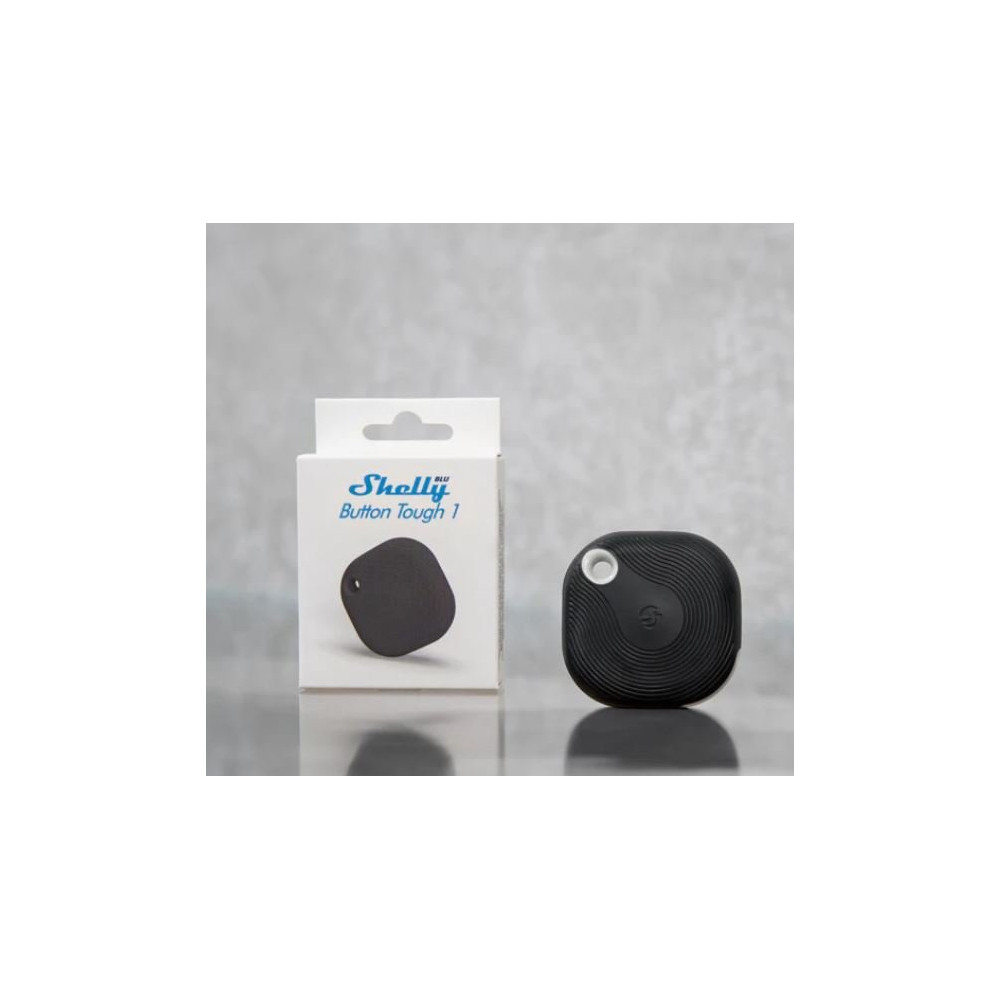 Shelly BLU Button Tough 1 Black - Pulsante Smart Bluetooth IP54 Nero SH-BBT1BL