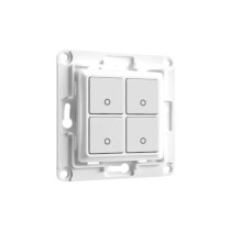 Shelly Wall Switch 4 - Pulsanti filari da parete 4 tasti bianco con supp relay SH-WS4W