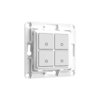 Shelly Wall Switch 4 - Pulsanti filari da parete 4 tasti bianco con supp relay SH-WS4W
