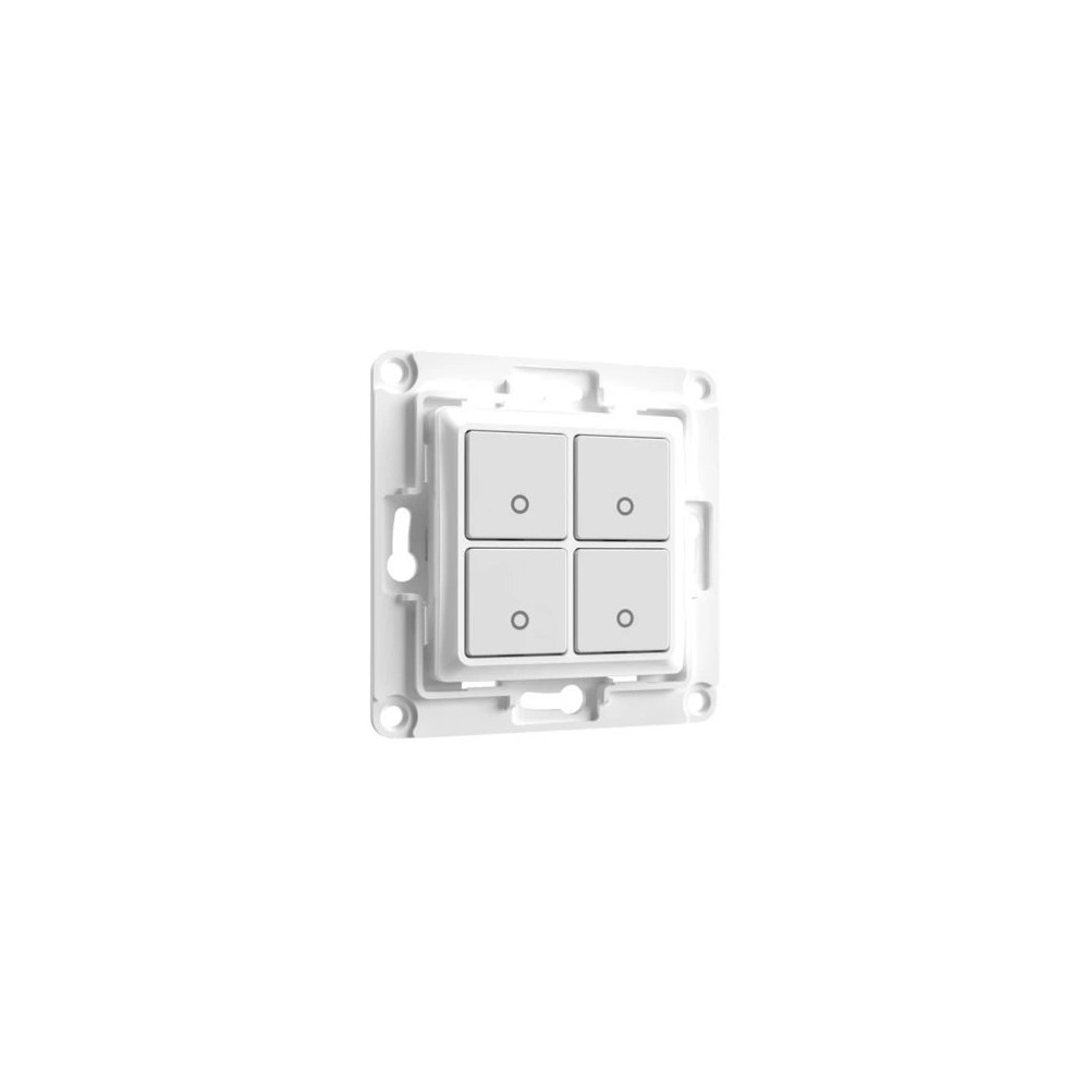Shelly Wall Switch 4 - Pulsanti filari da parete 4 tasti bianco con supp relay SH-WS4W