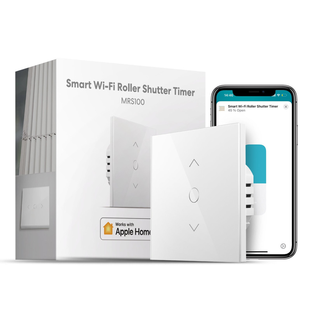 Meross Pulsante Smart Wi-Fi a muro per tapparelle - 220V - Apple HomeKit MS-MRS100HK