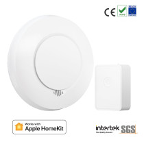 Meross KIT Rilevatore Fumo Smart RF + Hub Wi-Fi [EN 14604] - Apple HomeKit MS-GS559AHHK