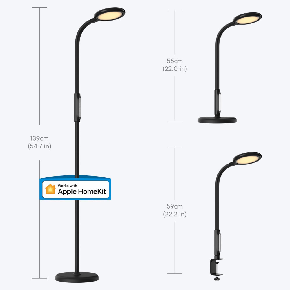 Meross Lampada da pavimento 3in1 Wi-Fi CCT Bianco dinam. dimm Apple HomeKit MS-MSL610HK