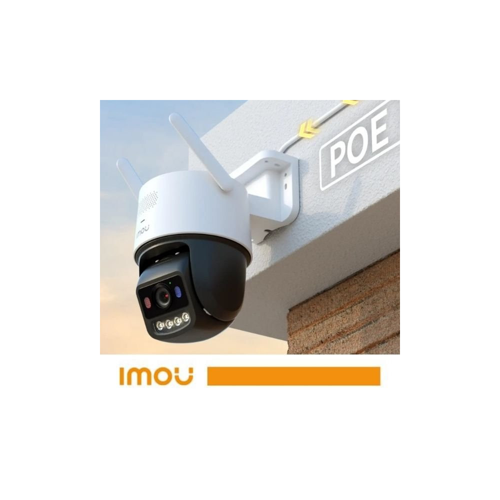 Imou Titan Pro - Telecamera di sicurezza PTZ 6MP 3K+ Wi-Fi AOR - Wi-Fi POE IM-TITANPRO6