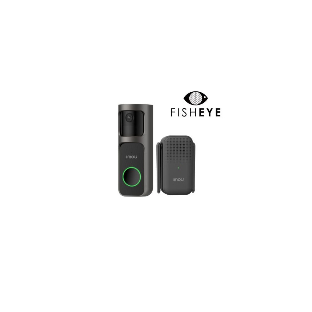 Imou Kit Videocampanello 3S a batteria 2.5K con lente FISHEYE + cicalin wireless IM-DB3SKIT