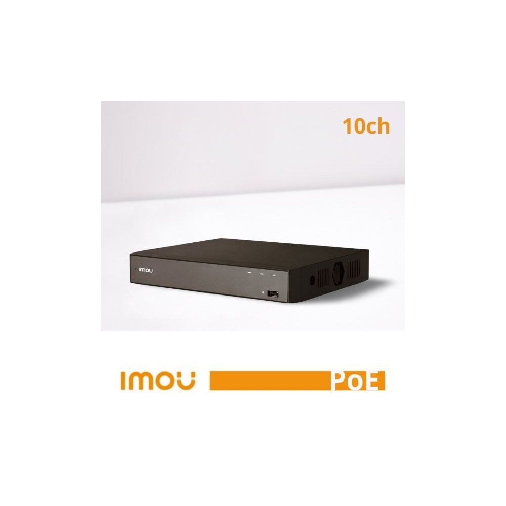 Imou NVR 10 Canali H.265 N110 fino a 4K con Audio Bidirezionale Integrato IM-N110
