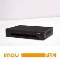 Imou Switch PoE Unmanaged SF110P 8 Porte 10/100 Mbps con 2 Uplink65W IM-SF110P