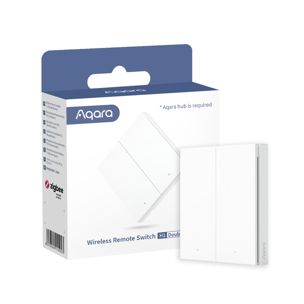 Aqara Interruttore/Pulsante remoto doppio Smart senza fili H1 AQ-WRS-R02