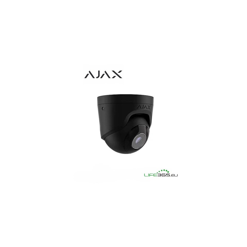 Ajax Telecamera Dome IP PoE (TurretCam) (8 Mp/2.8 mm) Nera AJ-64928