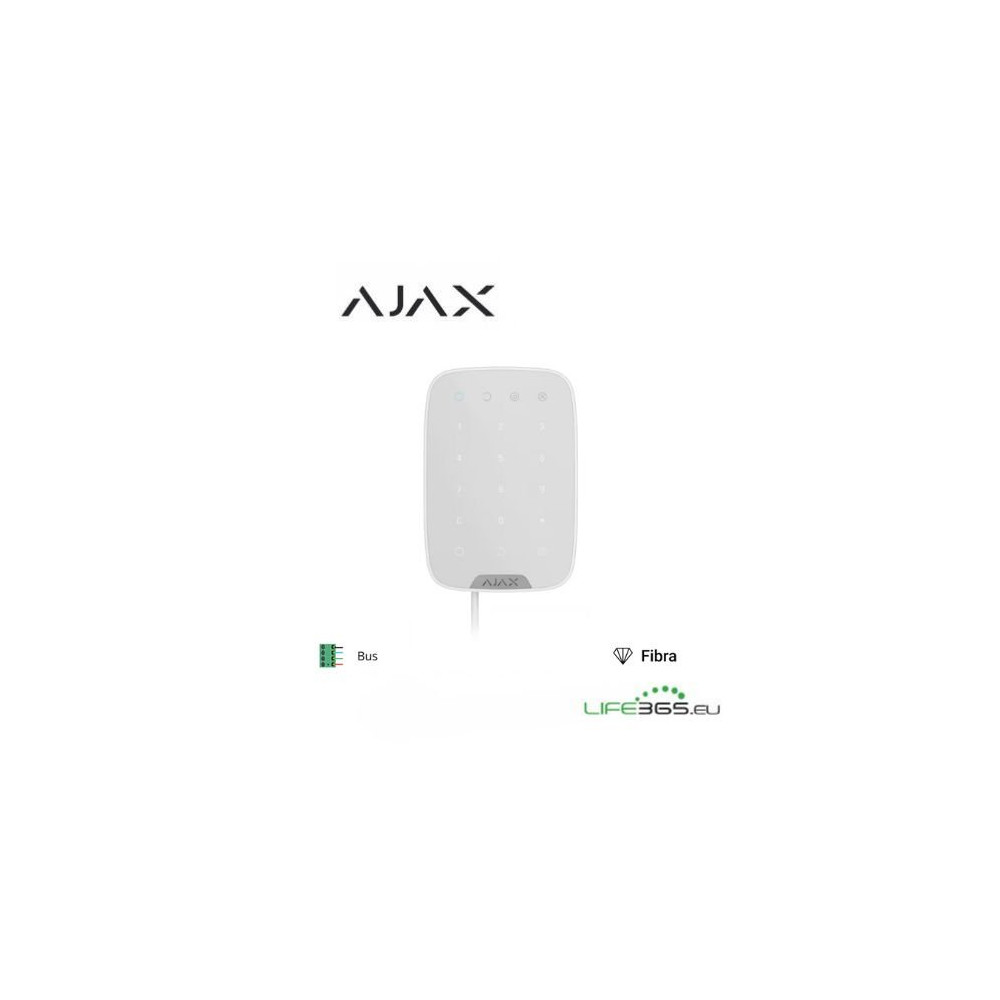 Ajax Superior Keypad Fibra white - Tastiera per interni cablata Bianca AJ-44401