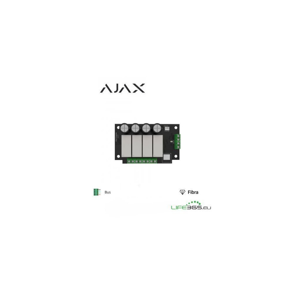 Ajax Superior MultiRelay Fibra - Modulo relay a quattro canali AJ-127496