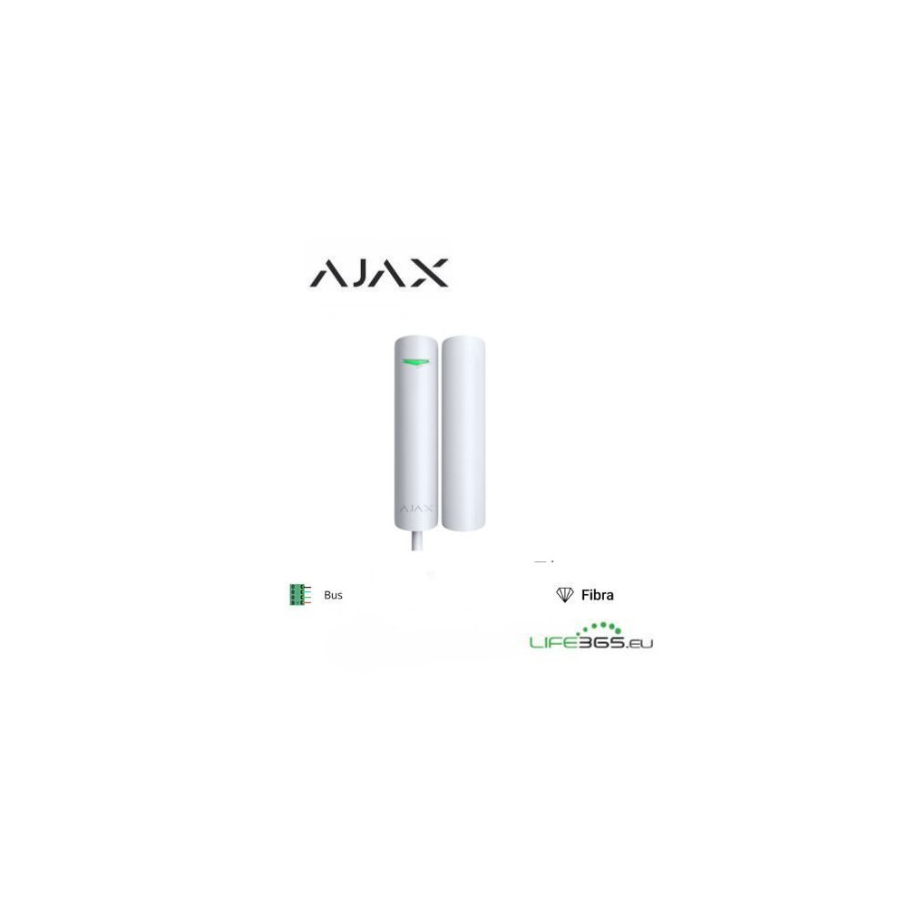 Ajax Superior DoorProtect Plus Fibra - Rilevatore porte&finestre magnetico bianc AJ-44395