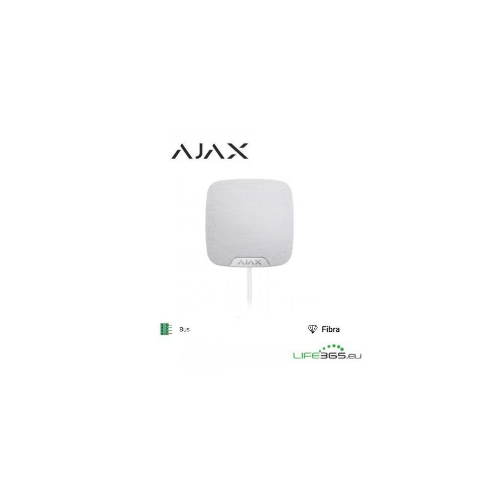 Ajax Superior HomeSiren Fibra white - Sirena da interno bianca AJ-44399