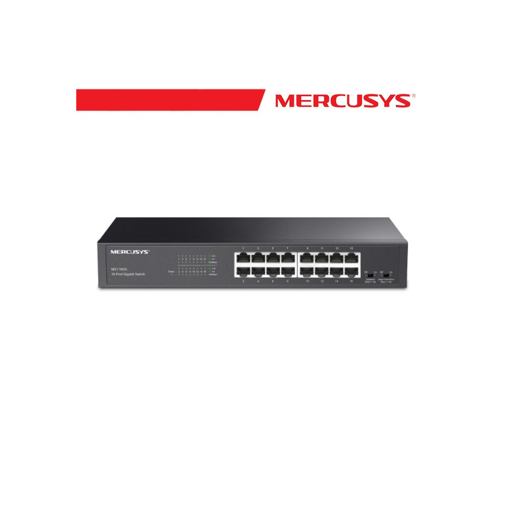Mercusys 16-Port Gigabit Desktop/Rackmount Switch - MS116GS MS-MS116GS