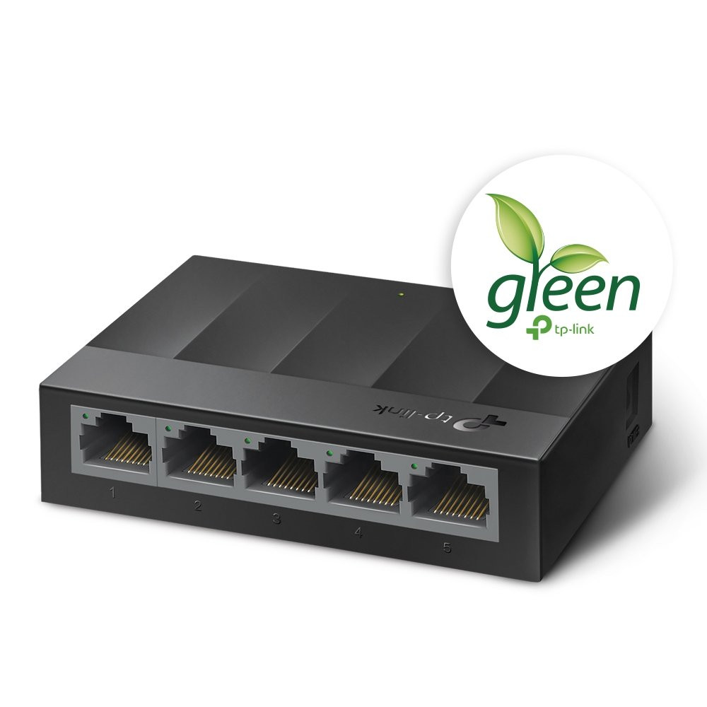 Switch Desktop 5 Porte 10/100/1000Mbps Risparmio energetico TL-LS1005G