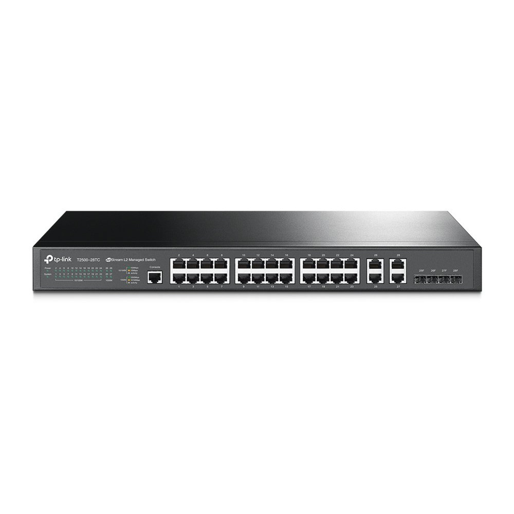 TP-Link Switch Managed L2 24 Porte + 4 Porte Gbit Combo - T2500-28TC TL-T2500-28TC