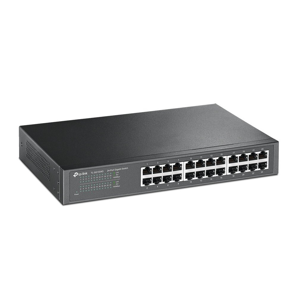 Switch 24 porte Gigabit in acciaio TP-Link TL-SG1024D TL-SG1024D