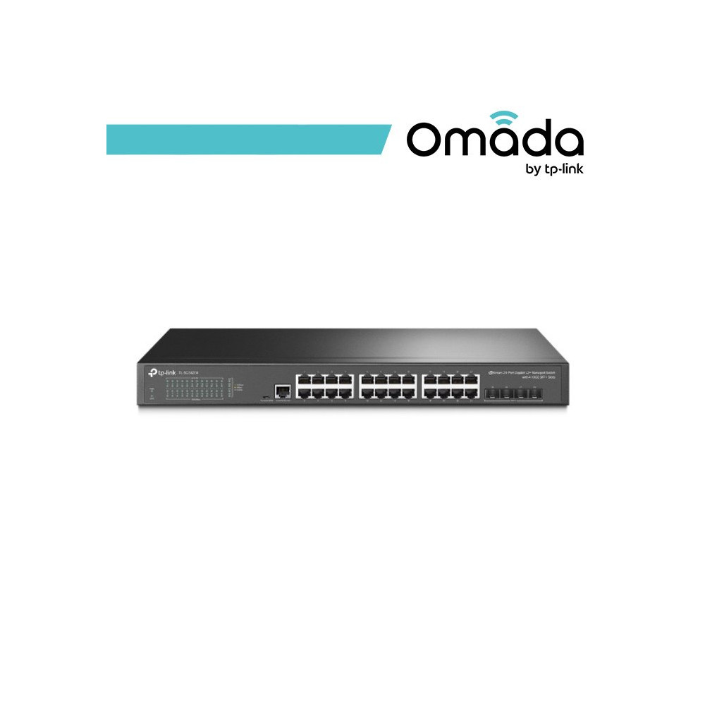 Omada Switch Managed L2+ 24 Porte Gigabit e 4 Slot SFP+ 10GE - SG3428X OMA-SG3428X