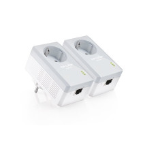 TP-Link Kit 2 powerline con Shuko passante 1 port LAN - TL-PA4010P KIT TL-PA4010PKIT