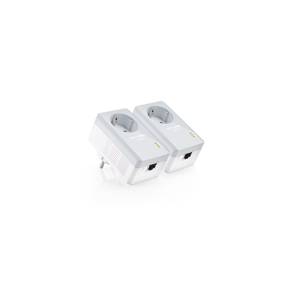 TP-Link Kit 2 powerline con Shuko passante 1 port LAN - TL-PA4010P KIT TL-PA4010PKIT