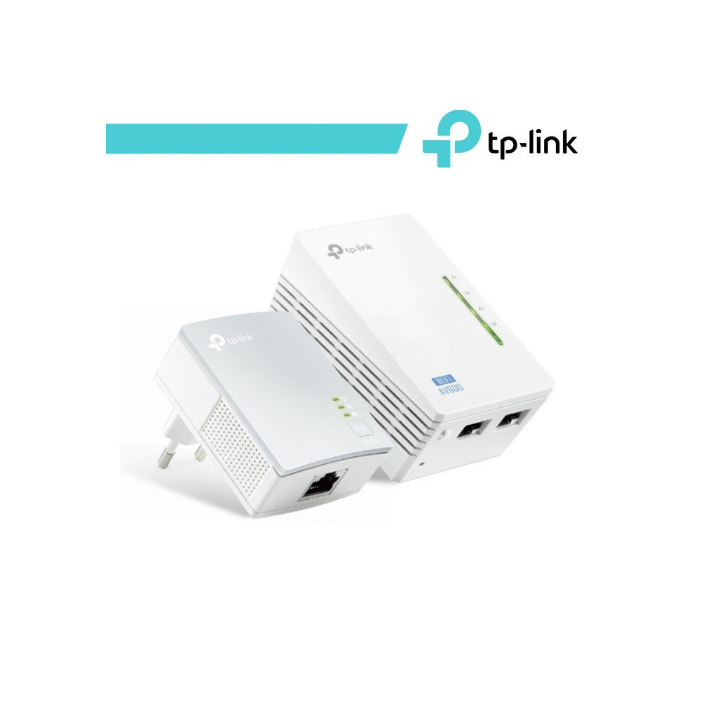 TP-Link Kit 2 powerline WiFi 2.4 GHz AV600 2+1 porte LAN - TL-WPA4220 KIT TL-WPA4220KIT