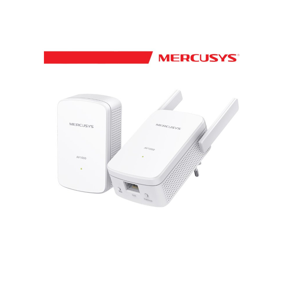 Mercusys Powerline Kit Homeplug AV2 fino a 1000Mbps e Wi-Fi 300Mbps - MP510 KIT MS-MP510KIT