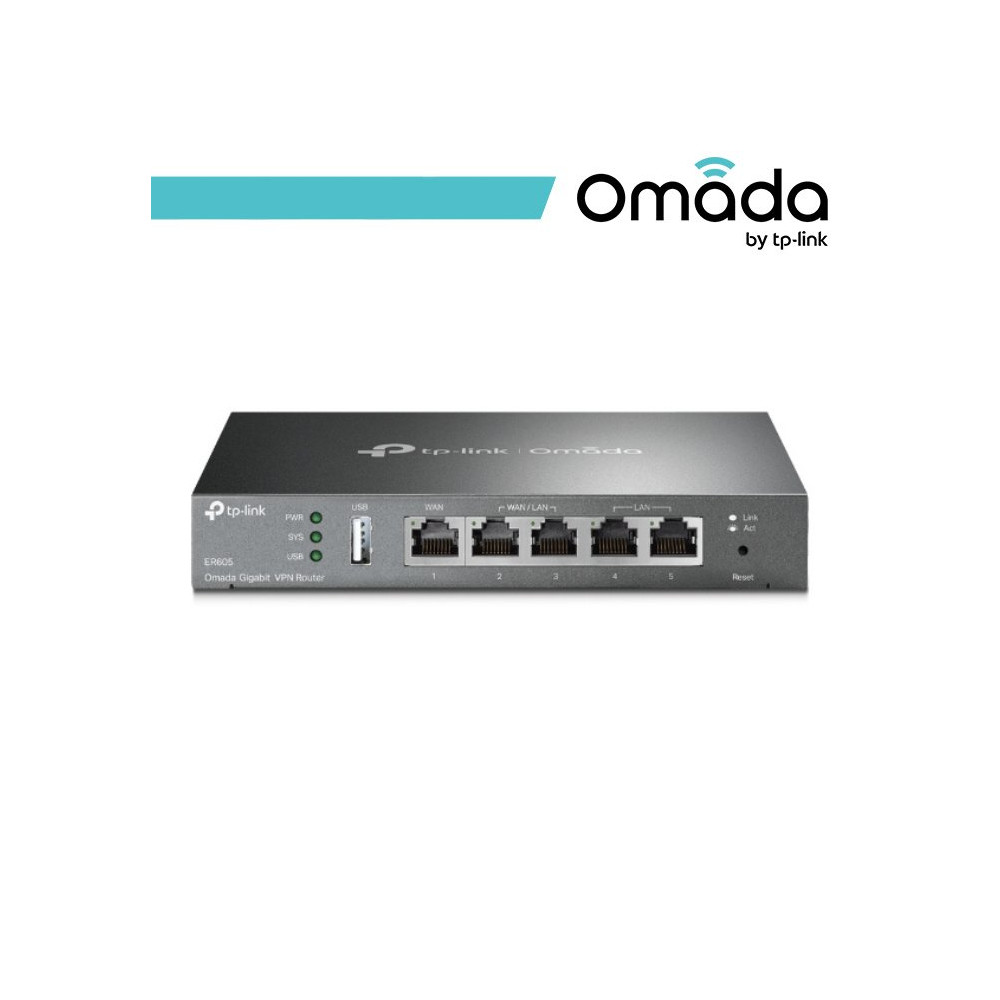 Omada Router Gateway VPN Gigabit Multi-WAN SafeStream - ER605 OMA-ER605