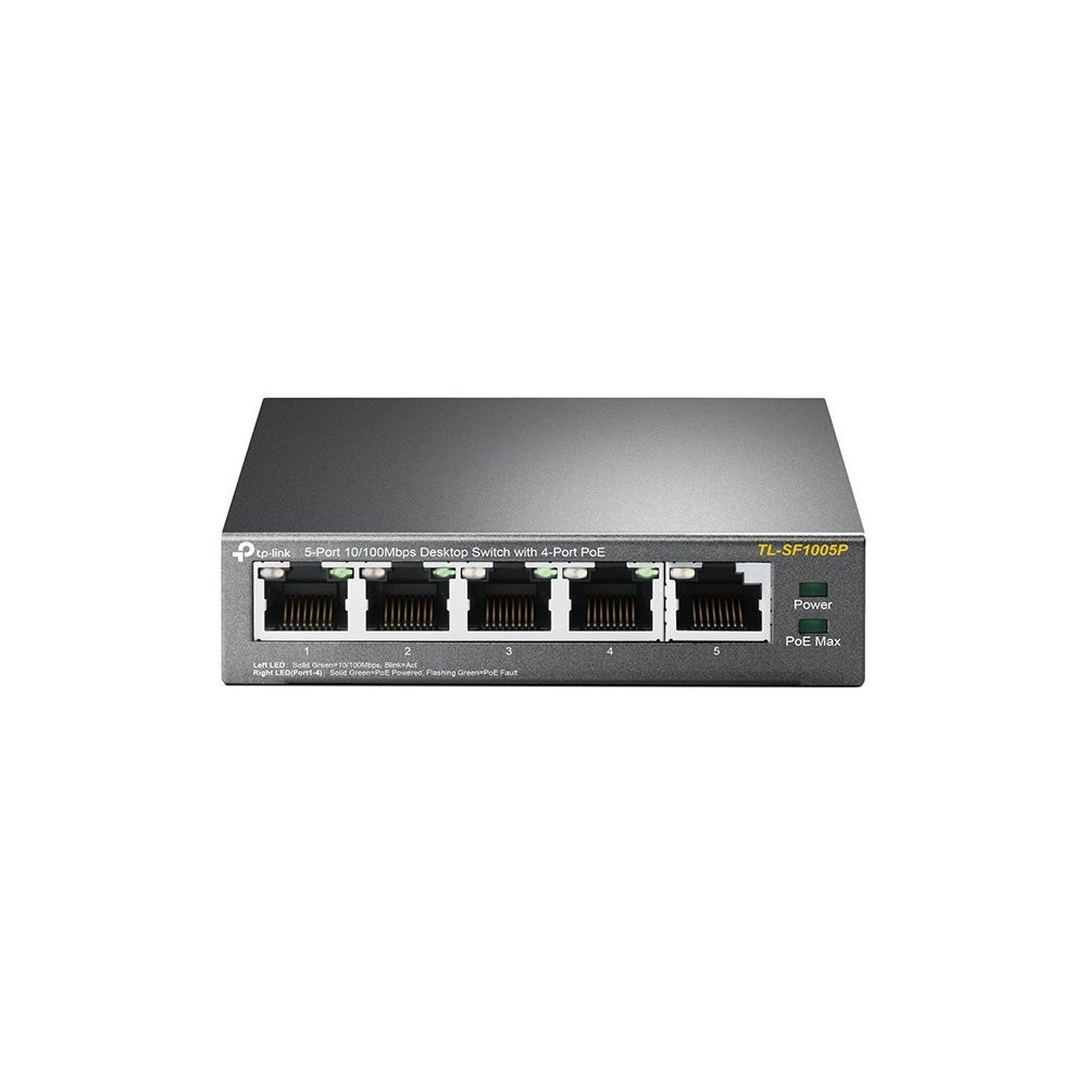 TP Link Switch desktop 5 porte 10/100Mbps 4 PoE - TL-SF1005P TL-SF1005P