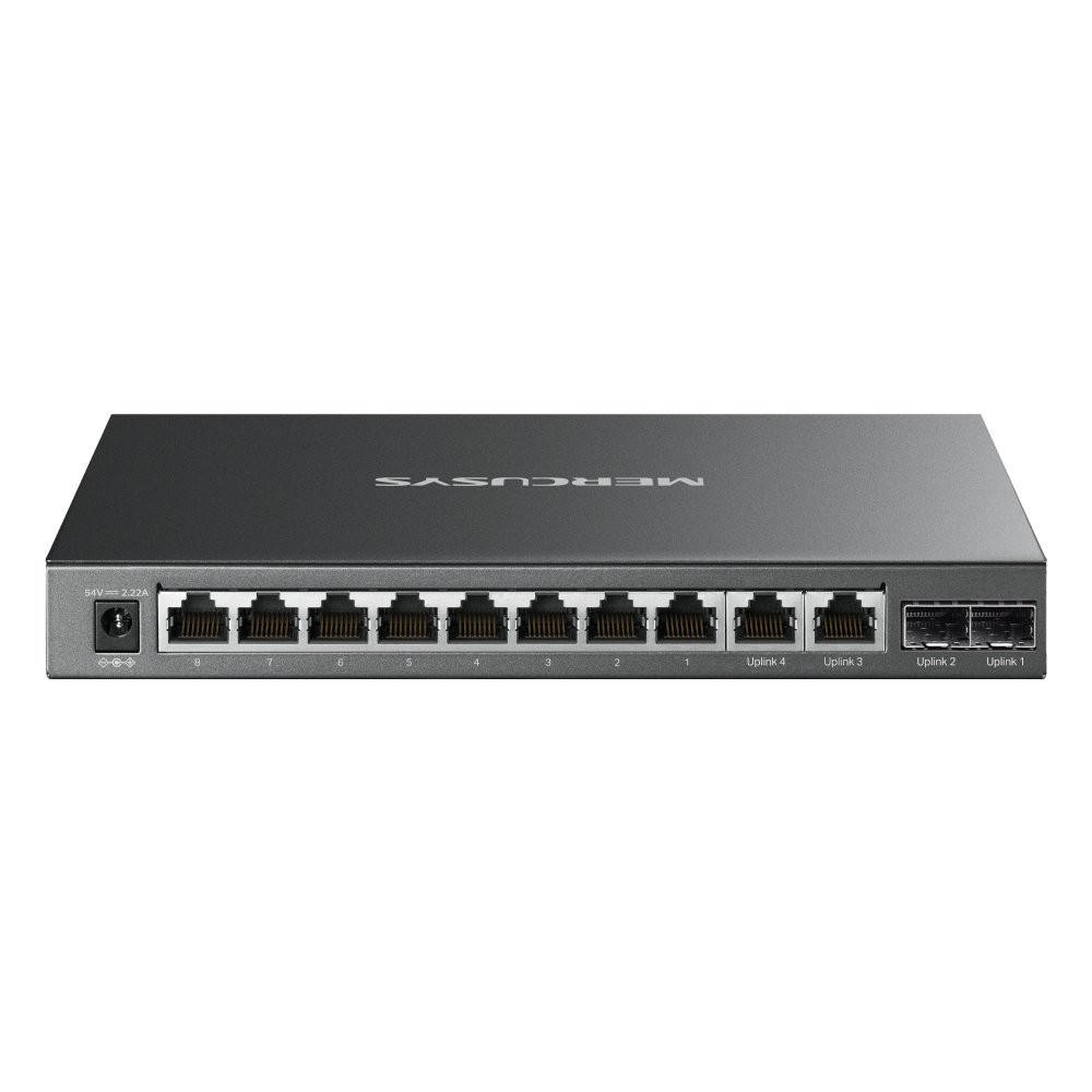 Mercusys 12-Port Gigabit Desktop Switch with 8-Port PoE+ MS112GMP MS-MS112GMP