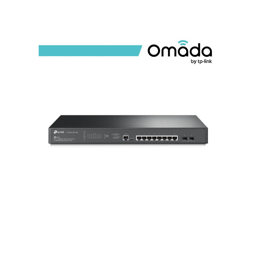 Omada Switch Managed L2+ 8 Porte 2.5GBASE-T PoE+ e 2 Slot SF - SG3210XHP-M2 OMA-SG3210XHPM2