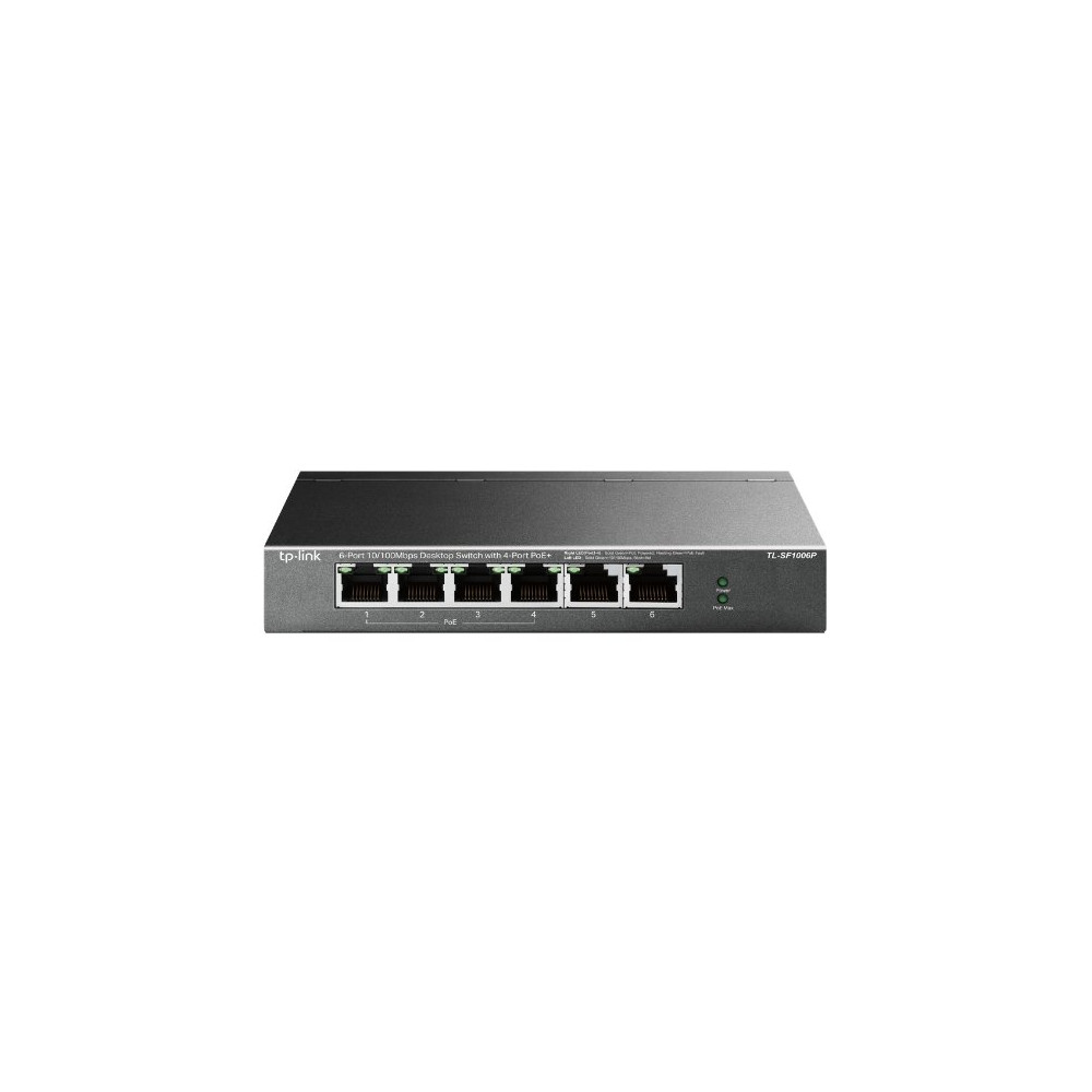 Switch desktop 6 port 10/100Mbps con 4 porte PoE+ TL-SF1006P TL-SF1006P