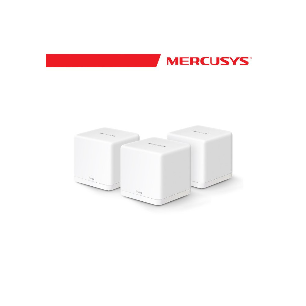 Sistema Mesh Wi-Fi 6 AX1500 3 Pack Mercusys MS-HALO-H60X-3