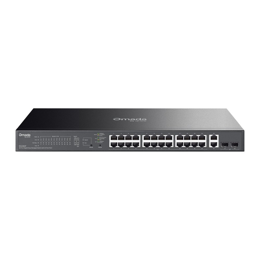 Omada 28-Port Gigabit Easy Managed Switch with 24-Port PoE+ OMA-ES228GP