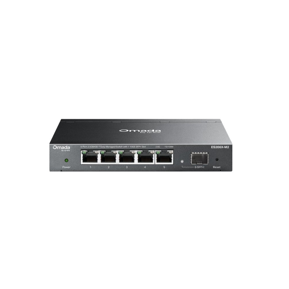 Omada 5-Port 2.5GBASE-T Easy Managed Switch with 1 10GE SFP+ Slot OMA-ES206X-M2